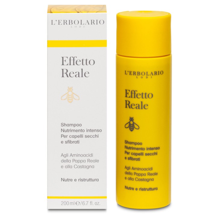 Shampoo Nutriente Intenso Effetto Reale con Pappa Reale e Miele 200ml - L\'ERBOLARIO