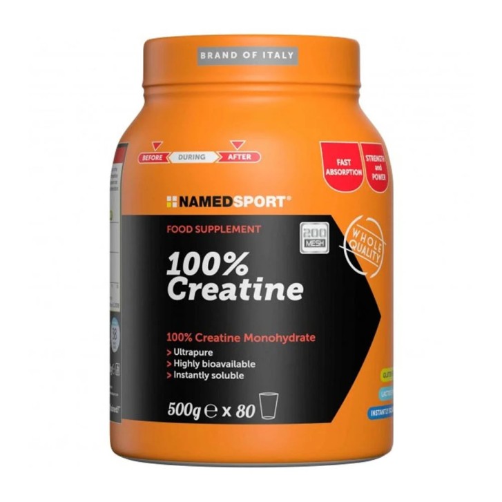 Creatina 100% Creapure Integratore Micronizzato per Endurance e Body Building 500g - NAMED