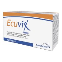 ECUVIX Integratore Tonico Energizzante con Rhodiola e Vitamine 10 Flaconi 10ml - ECUPHARMA