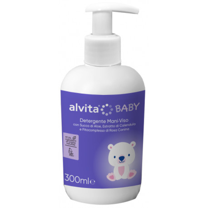 Alvita Baby Detergente Mani-Viso Delicato per Bambini con Aloe e Calendula 300ml - ALVITA