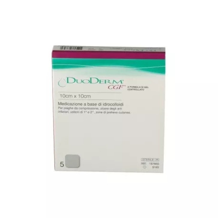 Duoderm CGF Medicazione Idrocolloidale Sterile per Lesioni 10x10 cm 5 pz - Convatec