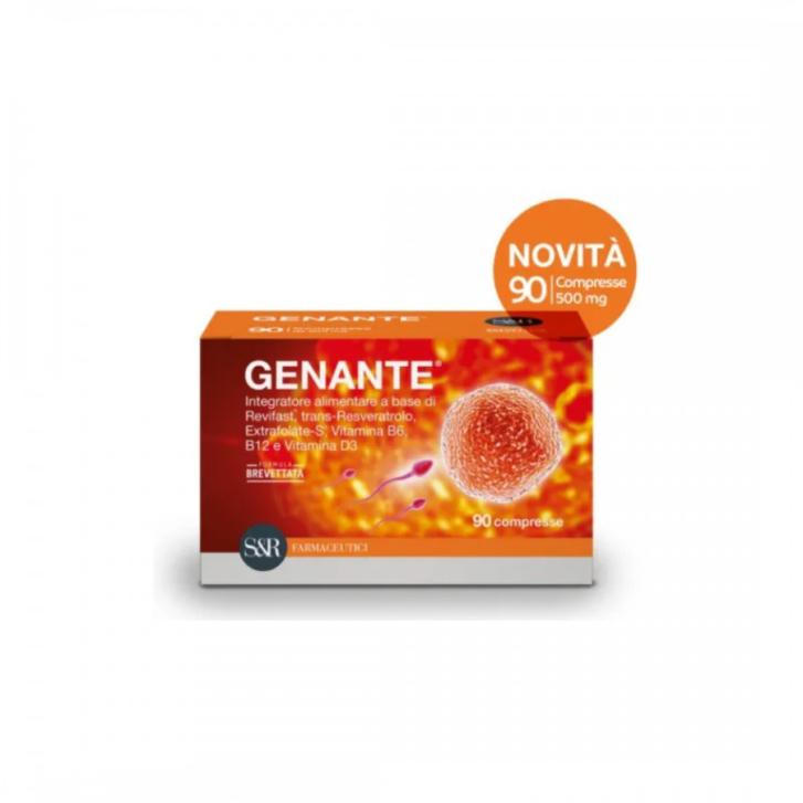 Genante Integratore Fertilità con Resveratrolo e Vitamine 90 Compresse - S&R FARMACEUTICI