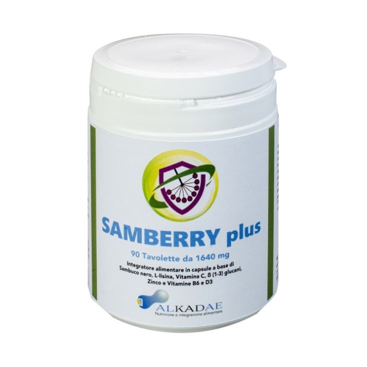 Samberry Plus Integratore Sambuco Nero per Difese Immunitarie 90 Tavolette - ALKADAE