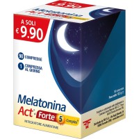 Melatonina Act + Forte 5 Complex Integratore Sonno 1mg 90 Compresse - F&F