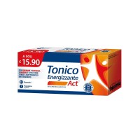 Tonico Energizzante ACT Integratore con Caffeina Ginseng Guaranà 12 Flaconcini - F&F