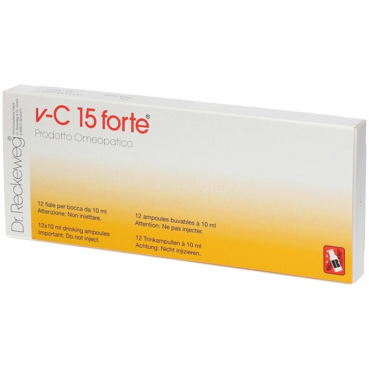 VC15 FORTE Medicinale Omeopatico Tonico Generale 12 Fiale Soluzione Orale - DR.RECKEWEG VC15 FORTE Medicinale Omeopatico Tonico Generale 12 Fiale Soluzione Orale - DR.RECKEWEG