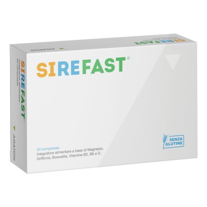 SIREFAST Integratore Umore e Riduzione Stanchezza con Magnesio e Vitamine 20 Compresse - AGATON