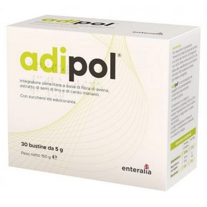 Adipol Integratore Alimentare Fibra Lino e Cardo Mariano 30 Bustine - Enterelia Bioscience