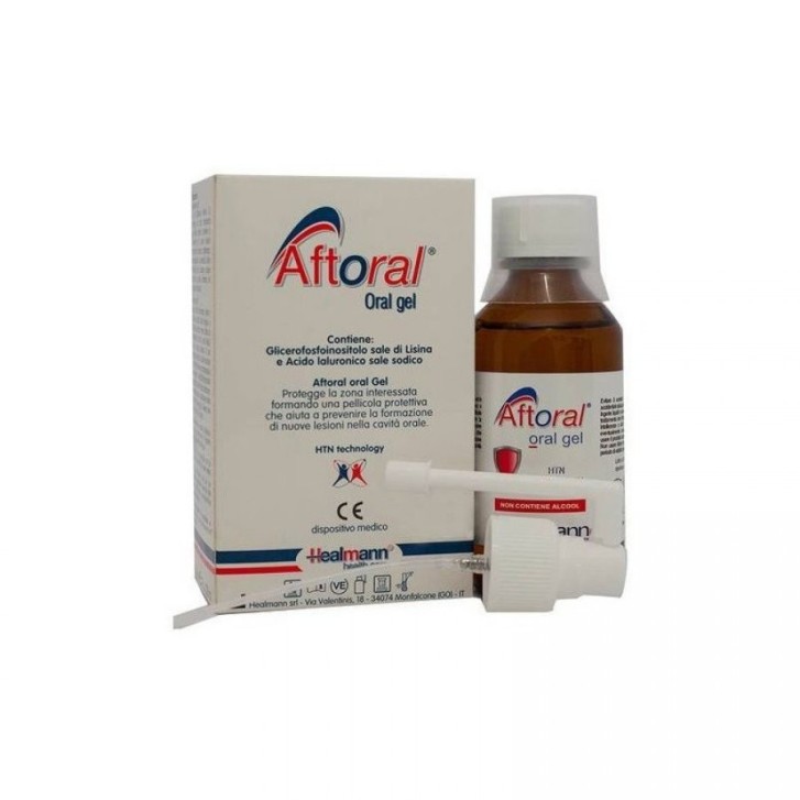 Aftoral Gel Orale Collutorio Dispositivo Medico per Igiene Dentale 200ml - Pharmarei