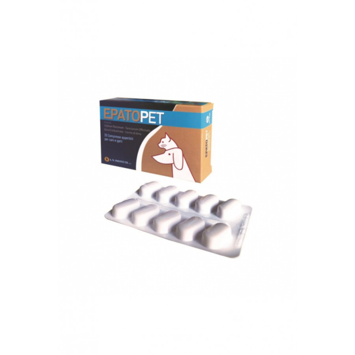 Epatopet Supporto Epatica Cani e Gatti Integratore in Compresse Masticabili 30 pz - Avicenna