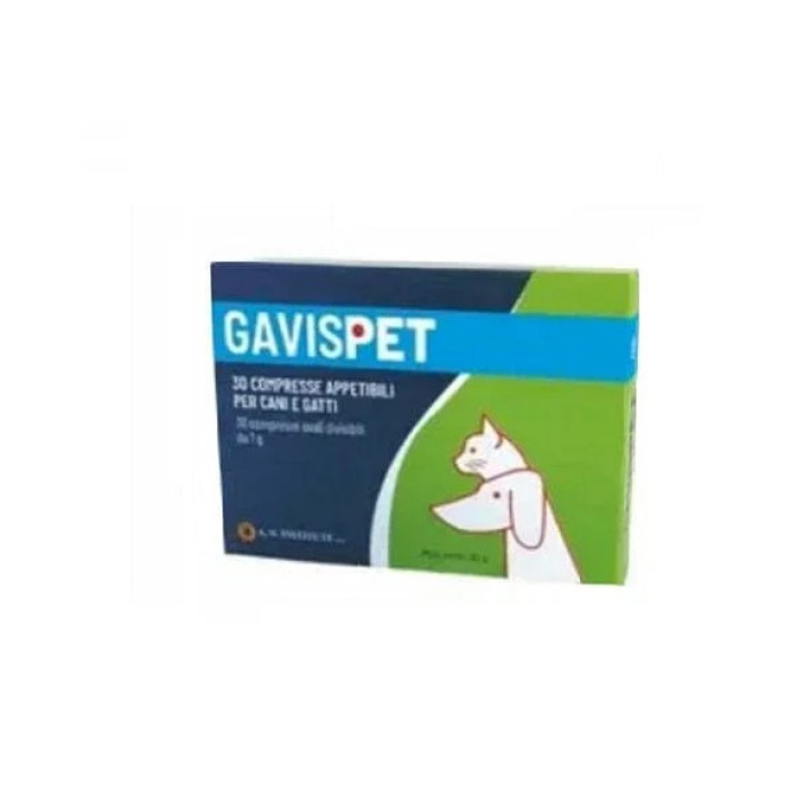 Gavispet Supporto Digestivo Cani e Gatti in Compresse Appetibili 30 pz - Avicenna
