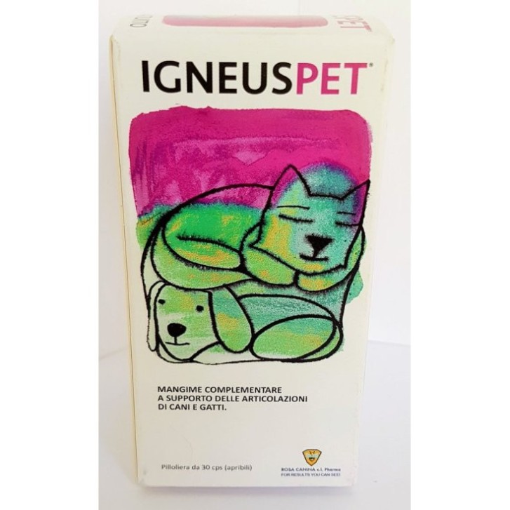 Igneus Pet Integratore Supporto Articolazioni Cani e Gatti 30 Capsule - Rosa Canina C.L.