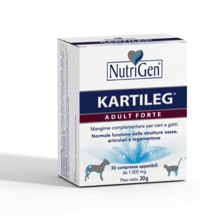 Kartileg Adult Forte Mangime Complementare Cani e Gatti 60 Compresse - NUTRIG
