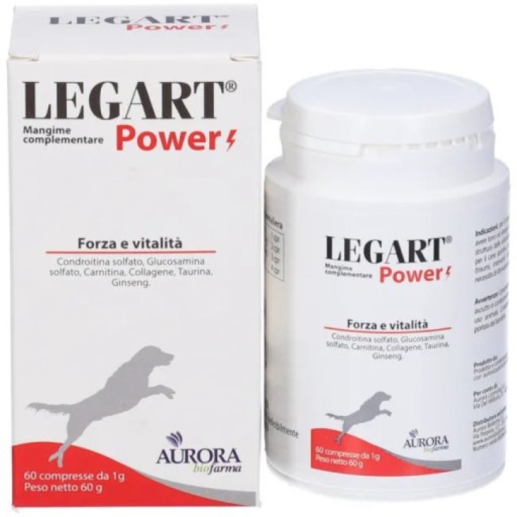 Legart Power Mangime Complementare Supporto Articolazioni Cani 60 Compresse - Aurora Biofarma