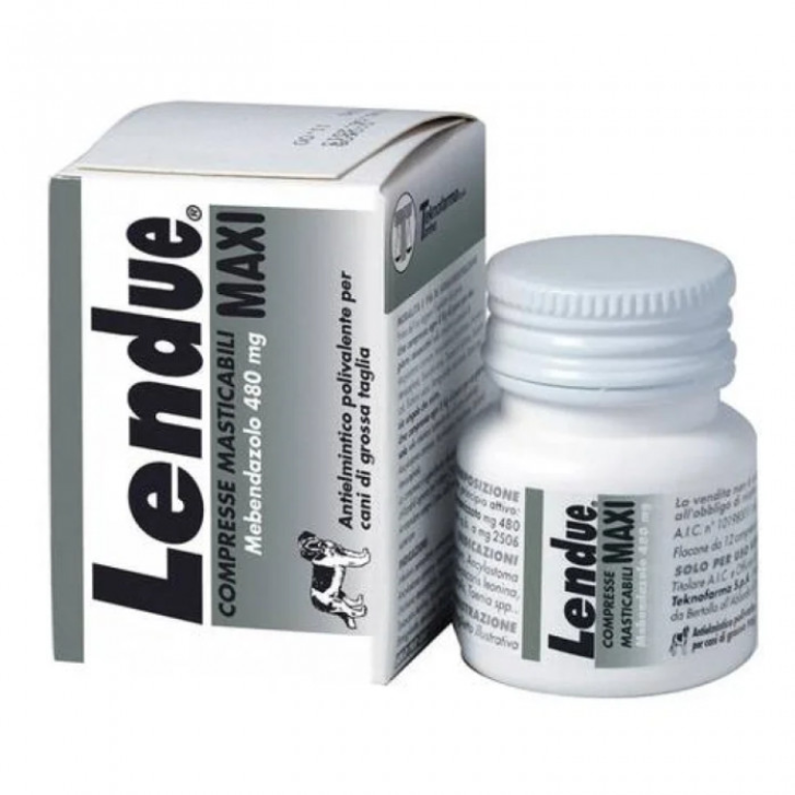 Lendue Maxi 480 mg Antielmintico Masticabile per Cani Taglia Grande - LENDUE