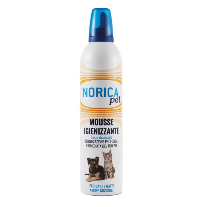 Norica Pet Mousse Igienizzante Cani e Gatti Senza Risciacquo 400ml - NORICA