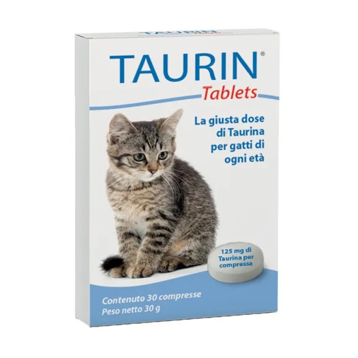 Taurin Mangime Complementare per Gatti Taurina 30 Compresse - Chifa Taurin Mangime Complementare per Gatti Taurina 30 Compresse - Chifa