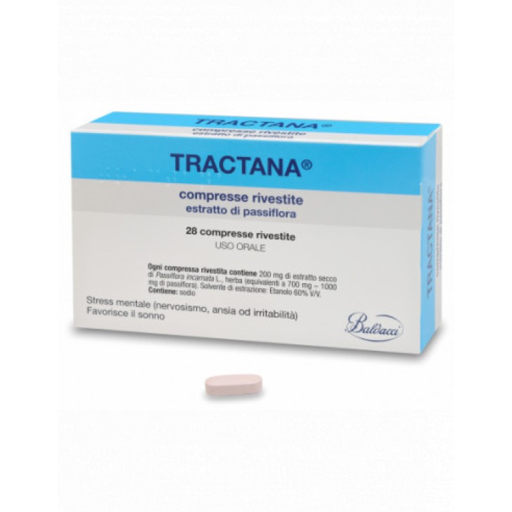 Tractana 200mg Medicinale per Stress e Sonno 28 Compresse Rivestite - TRACTANA