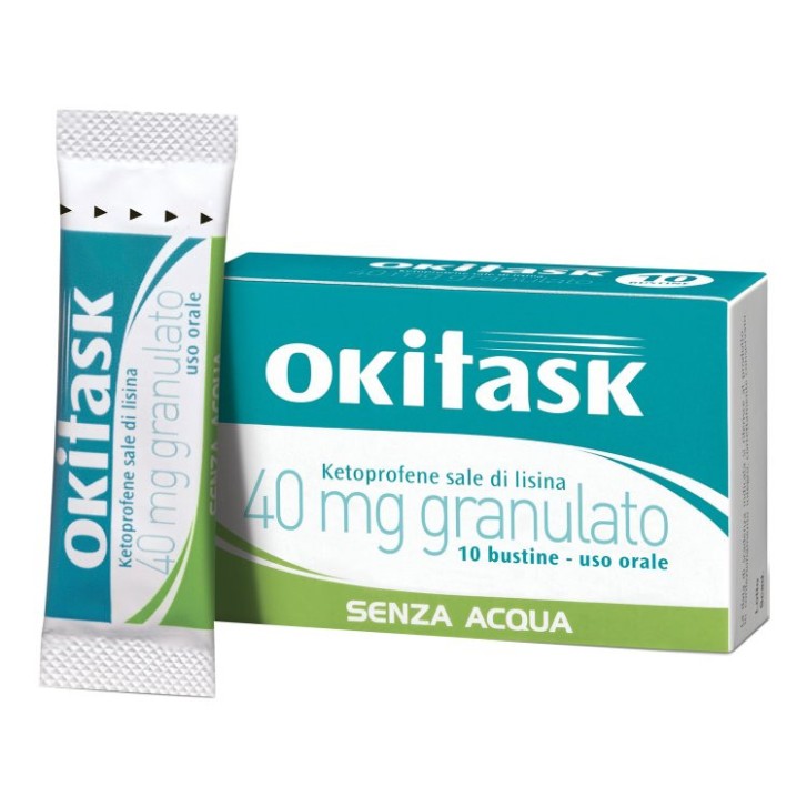 Okitask 40mg Granulato Orosolubile Antinfiammatorio 10 Bustine - OKI