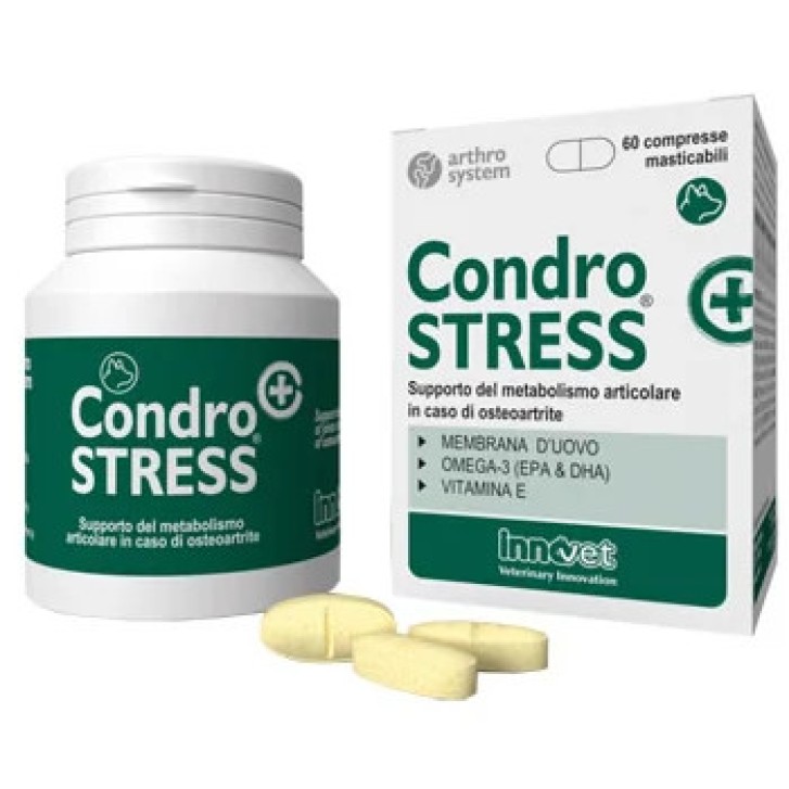 Condrostress+ Integratore per Osteoartrite Cani 60 Compresse Masticabili - CONDROSTRESS