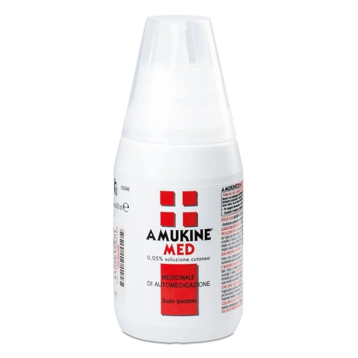 Amukine Med Soluzione Cutanea Antisettico Disinfettante Uso Locale 250 ml - AMUKINE MED