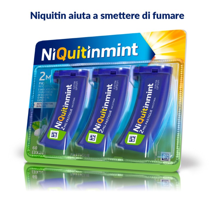 Niquitinmint 2mg 60 Pastiglie Medicinale SOP-OTC - Niquitin