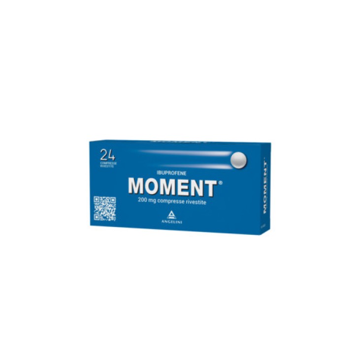 Moment 200mg Medicinale per Dolore e Febbre 24 Compresse Rivestite - Moment