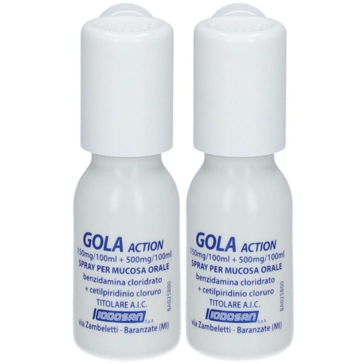 Gola Action Spray mucosa orale antinfiammatorio analgesico 10ml - Iodosan