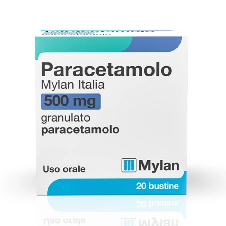 Paracetamolo Mylan Italia 500mg Granulato 20 Bustine - Mylan