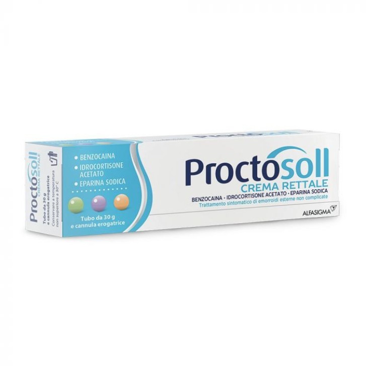 Proctosoll Crema Rettale per Emorroidi Esterne 30g - Proctosoll