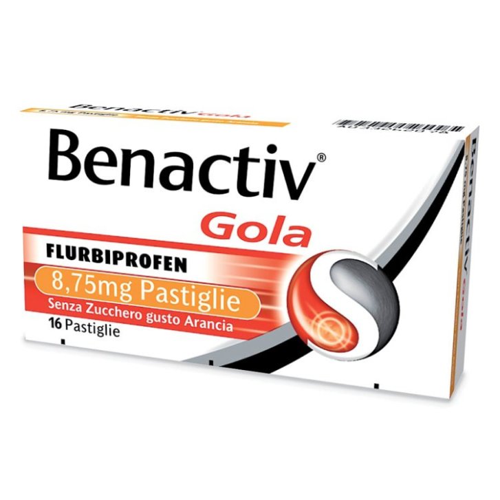 Benactiv Gola Pastiglie Senza Zucchero Arancia 16 Pastiglie - BENACTIV