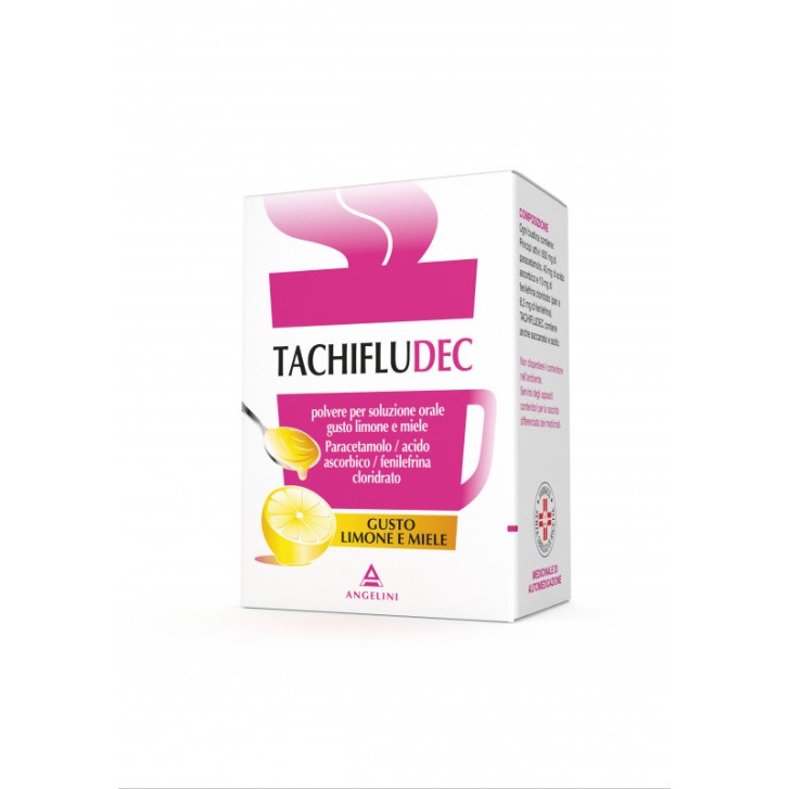 Tachifludec Polvere per Soluzione Orale Limone Miele 10 Bustine - Tachifludec