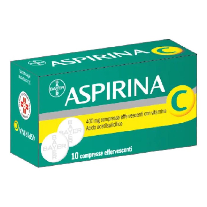 Aspirina C 400mg 10 Compresse Effervescenti con Vitamina C - Aspirina