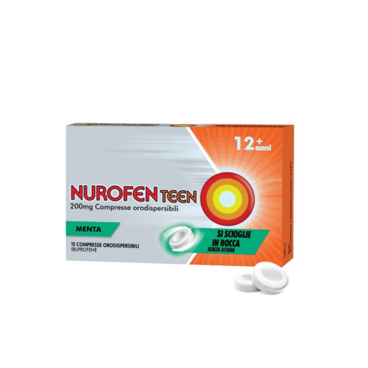 Nurofenteen 200 mg 12 Compresse Orodispersibili Menta - Nurofen