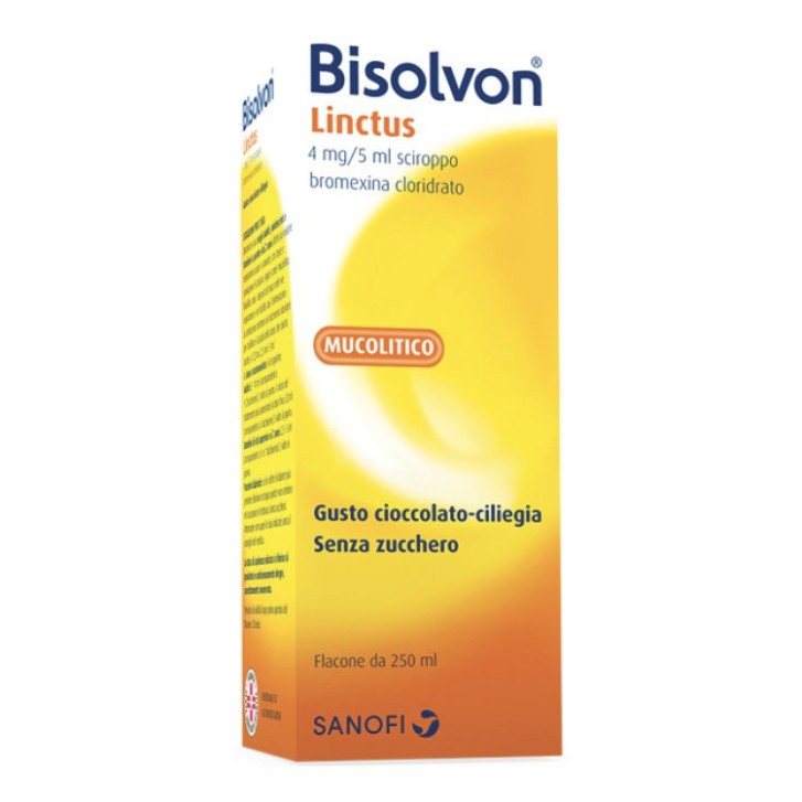 Bisolvon Linctus Sciroppo Mucolitico per Tosse 250ml - BISOLVON