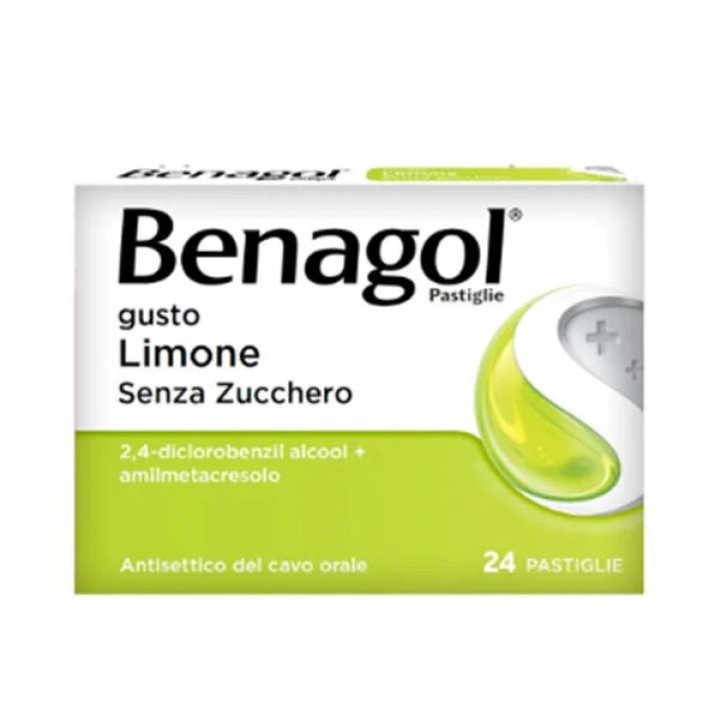 Benagol Pastiglie Gusto Limone Senza Zucchero 24 Pastiglie - Benagol