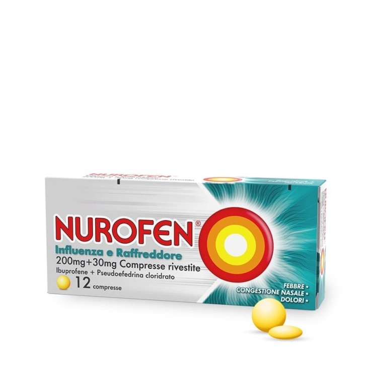Nurofen Influenza e Raffreddore 200mg 12 Compresse Rivestite - Nurofen