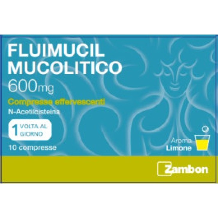 Fluimucil Mucolitico Medicinale 10 Compresse Effervescenti 600mg - FLUIMUCIL