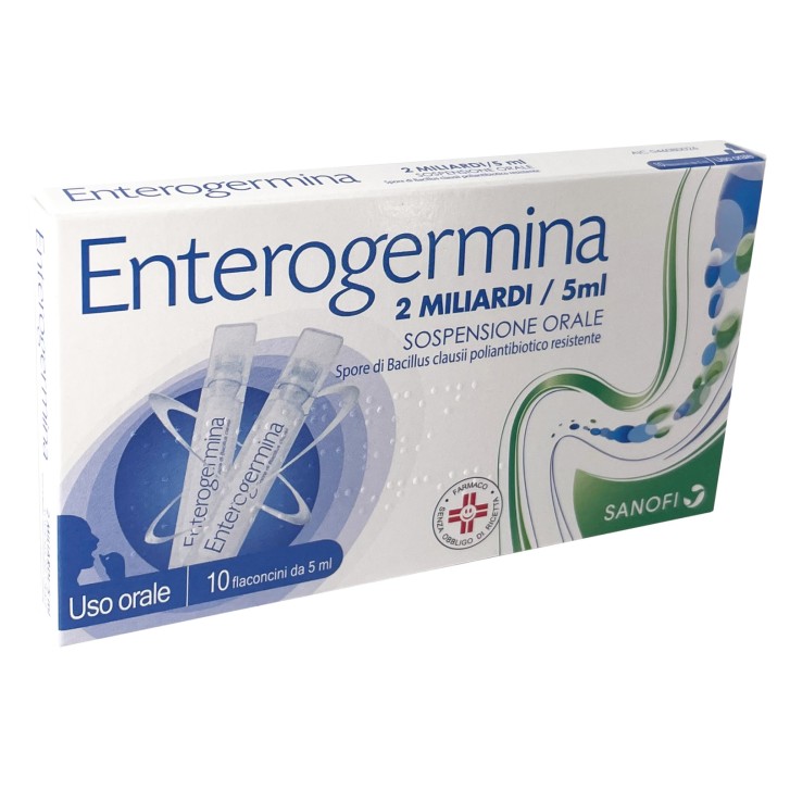Enterogermina OS Medicinale 10 Flaconi 2ml/5ml - Enterogermina Enterogermina OS Medicinale 10 Flaconi 2ml/5ml - Enterogermina