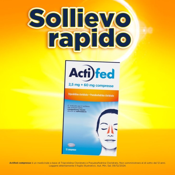 Actifed 2,5 mg + 60 mg Compresse - ACTI