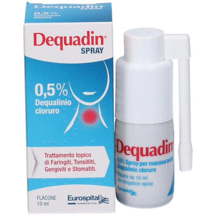 Dequadin 0,5% Spray per Mucosa Orale 10ml - Dequadin