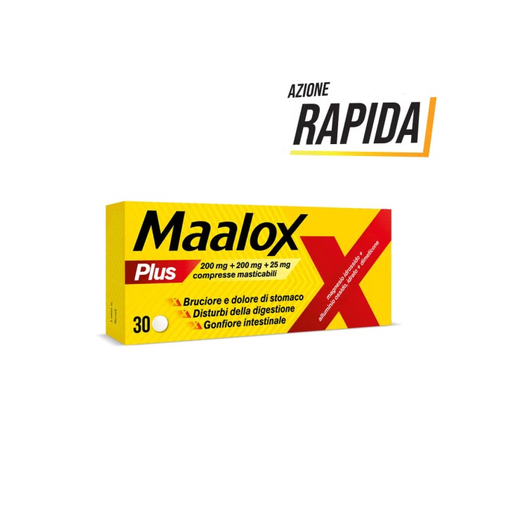 Maalox Plus 30 Compresse Masticabili Trattamento Iperacidità - Maalox Maalox Plus 30 Compresse Masticabili Trattamento Iperacidità - Maalox