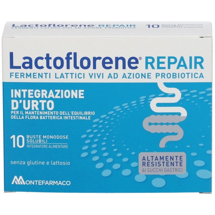 Lactoflorene Repair Integratore Fermenti Lattici Vivi 10 Bustine - Lactoflorene
