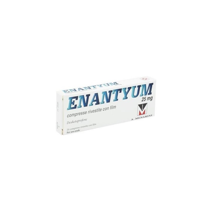 Enantyum 25mg Medicinale per dolori da lievi a moderati 20 compresse - Enantyum Enantyum 25mg Medicinale per dolori da lievi a moderati 20 compresse - Enantyum