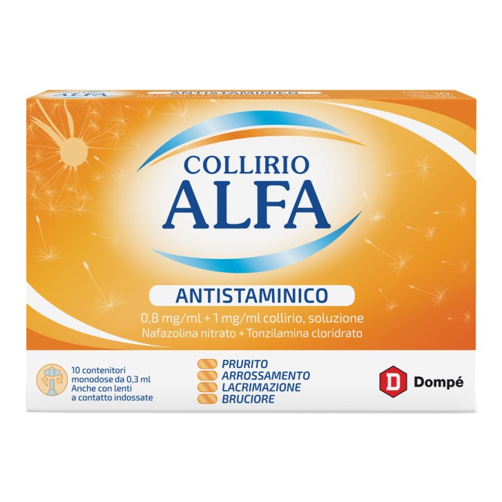 Collirio Alfa Antistaminico 10 Contenitori Monodose - Collirio Alfa