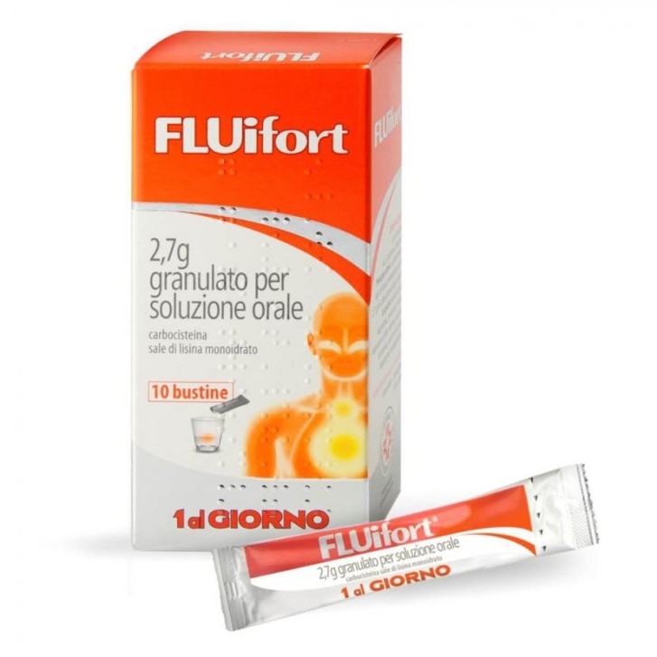 Fluifort 2,7 g Granulato per Soluzione Orale 10 Bustine - FLUIFORT
