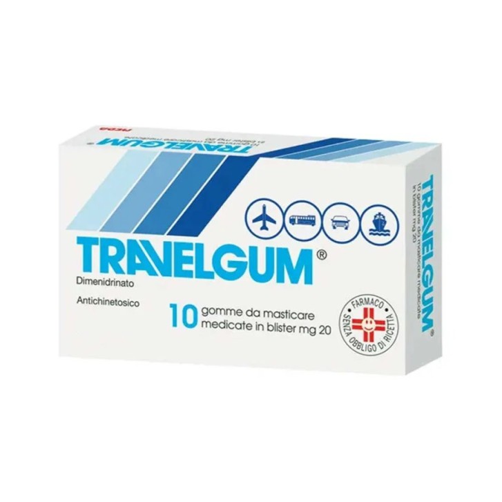 Travelgum Gomme da Masticare Medicate 20 mg - Travelgum