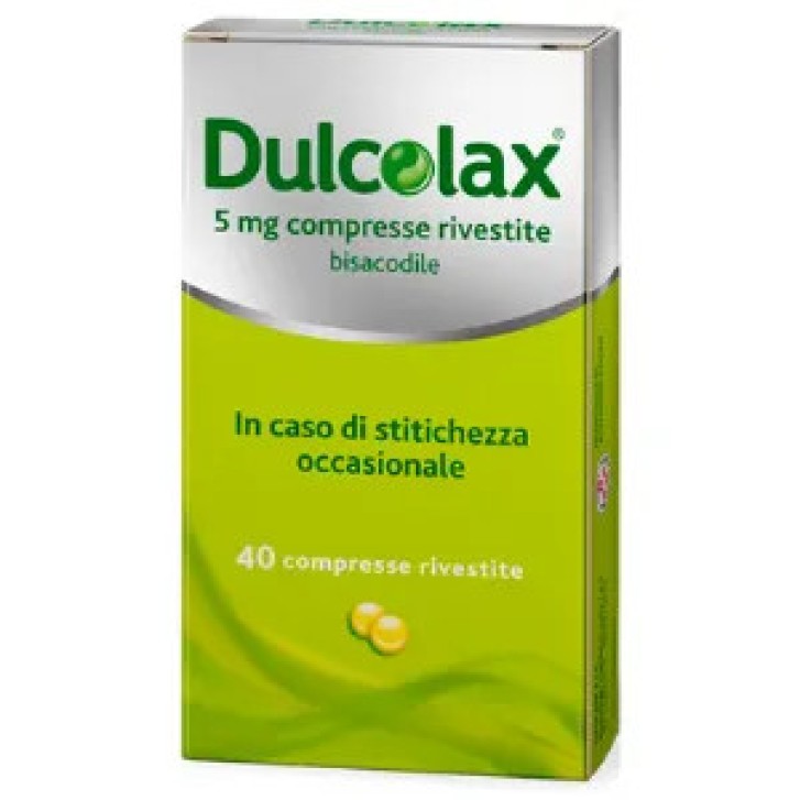 Dulcolax 5 mg Compresse Rivestite per Stitichezza Occasionale 40 Compresse - Dulco