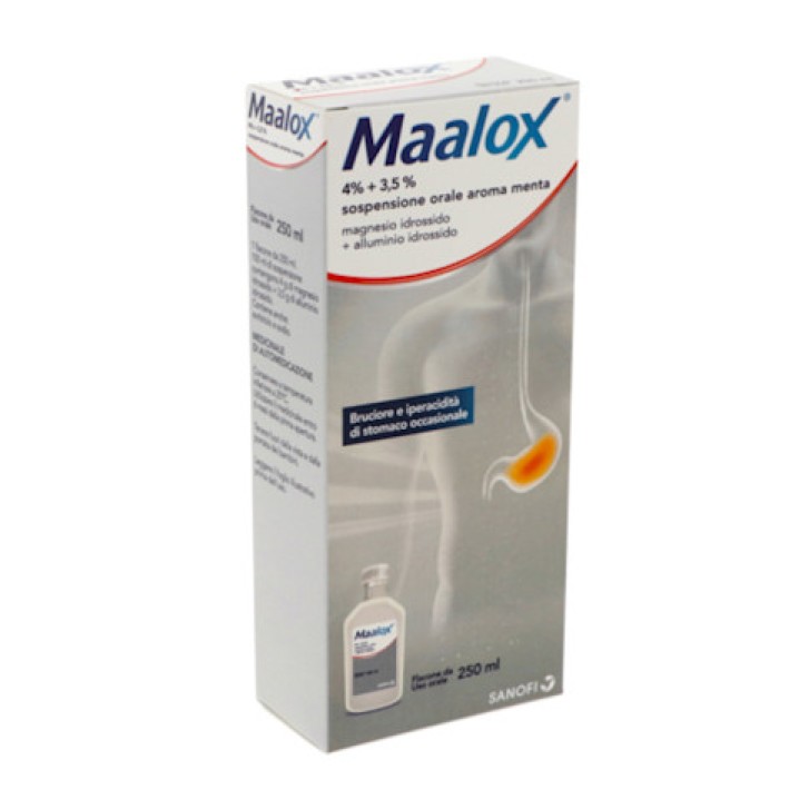 Maalox Sospensione Orale Aroma Menta 250ml - Maalox Maalox Sospensione Orale Aroma Menta 250ml - Maalox