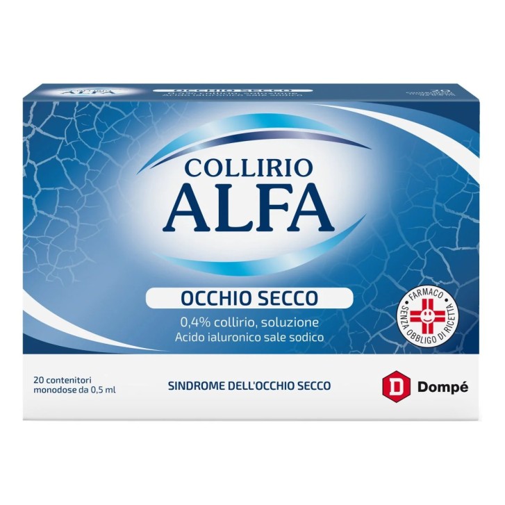 Collirio Alfa Occhio Secco Soluzione Oftalmica Monodose 20 Flaconcini - Collirio Alfa